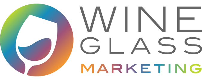 Wine Glass Marketing Logo